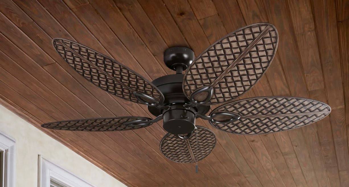 Harbor Breeze Tilghman II 52-in Bronze Indoor/Outdoor Ceiling Fan (5-Blade) - Product image 1