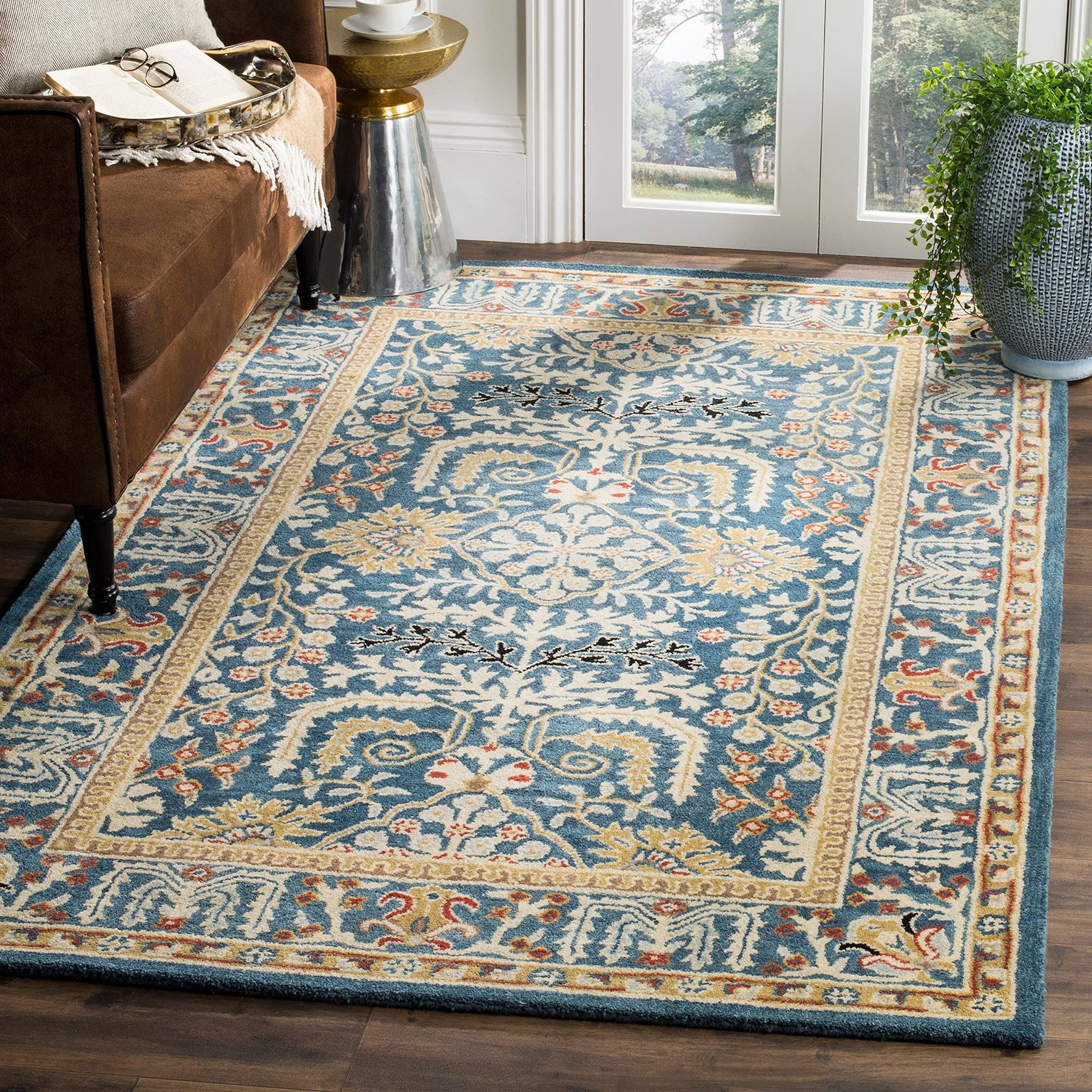 Safavieh Antiquity AT64B Dark Blue - Multi 5' x 8' Area Rug - Product image 1