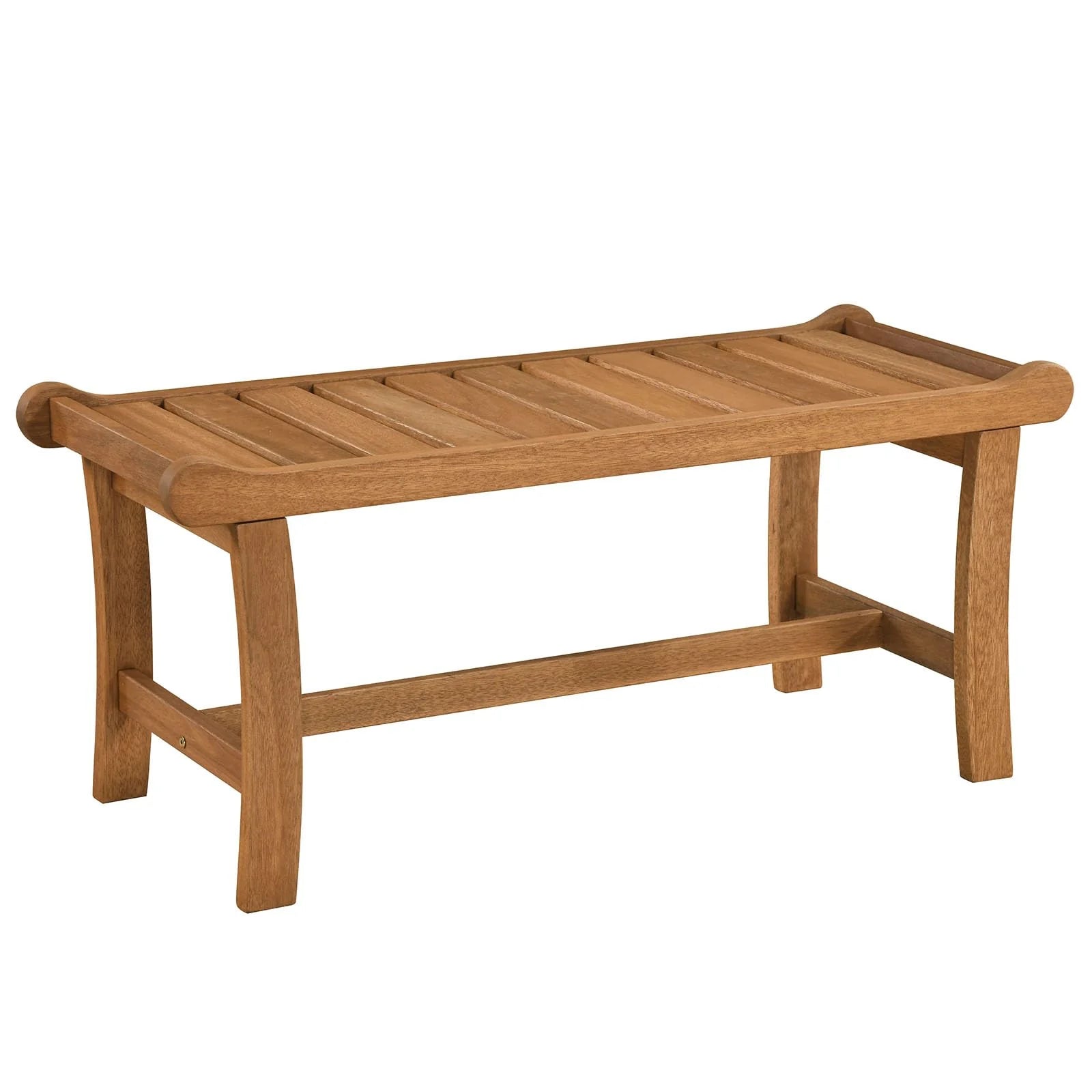 Tangkula 41.5" Patio Backless Bench with Slatted Seat - Product image 1