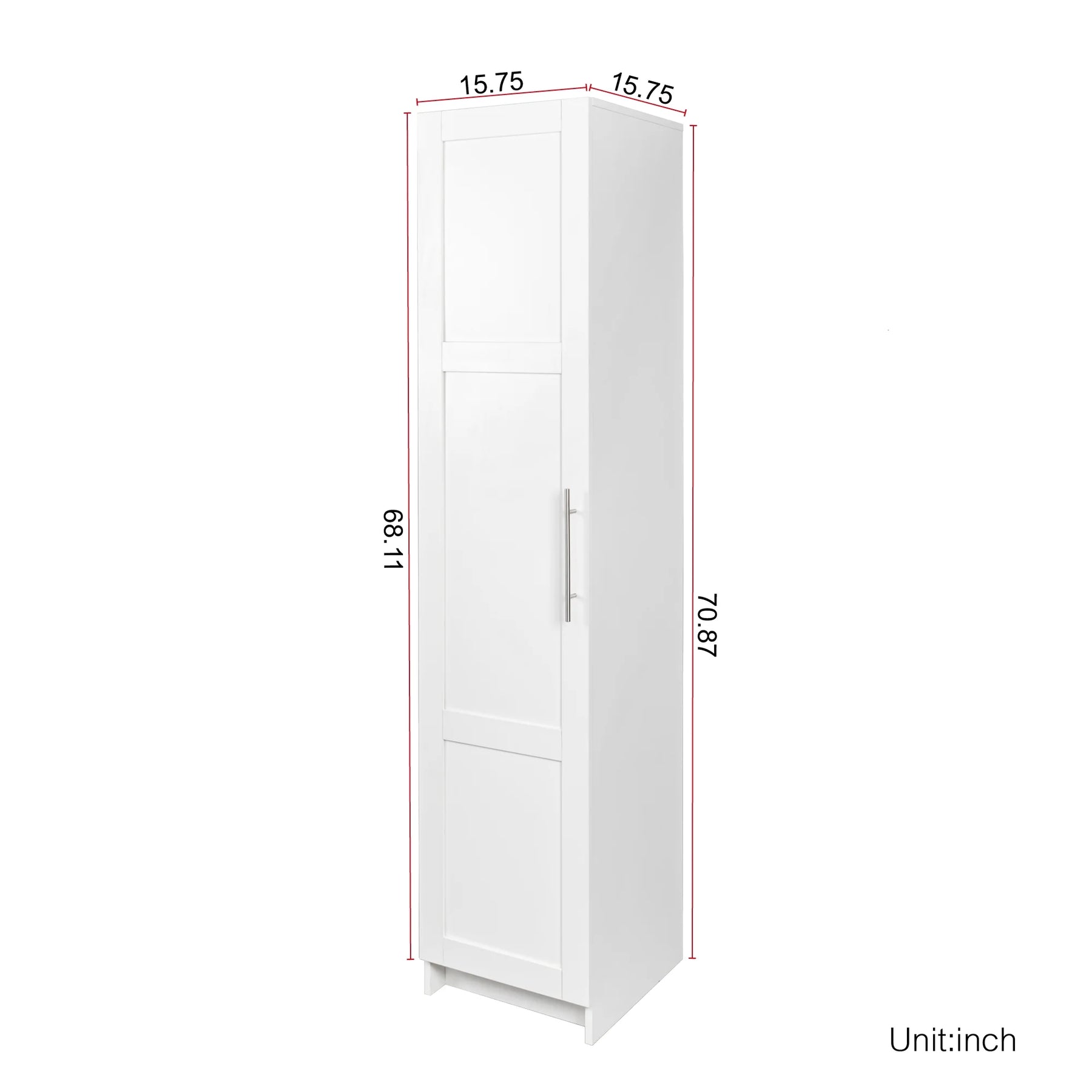 Slim Tall Storage Cabinet, Pantry Cabinet with Doors Shelves Small Space for Kitchen Living Room Bathroom - Product image 23