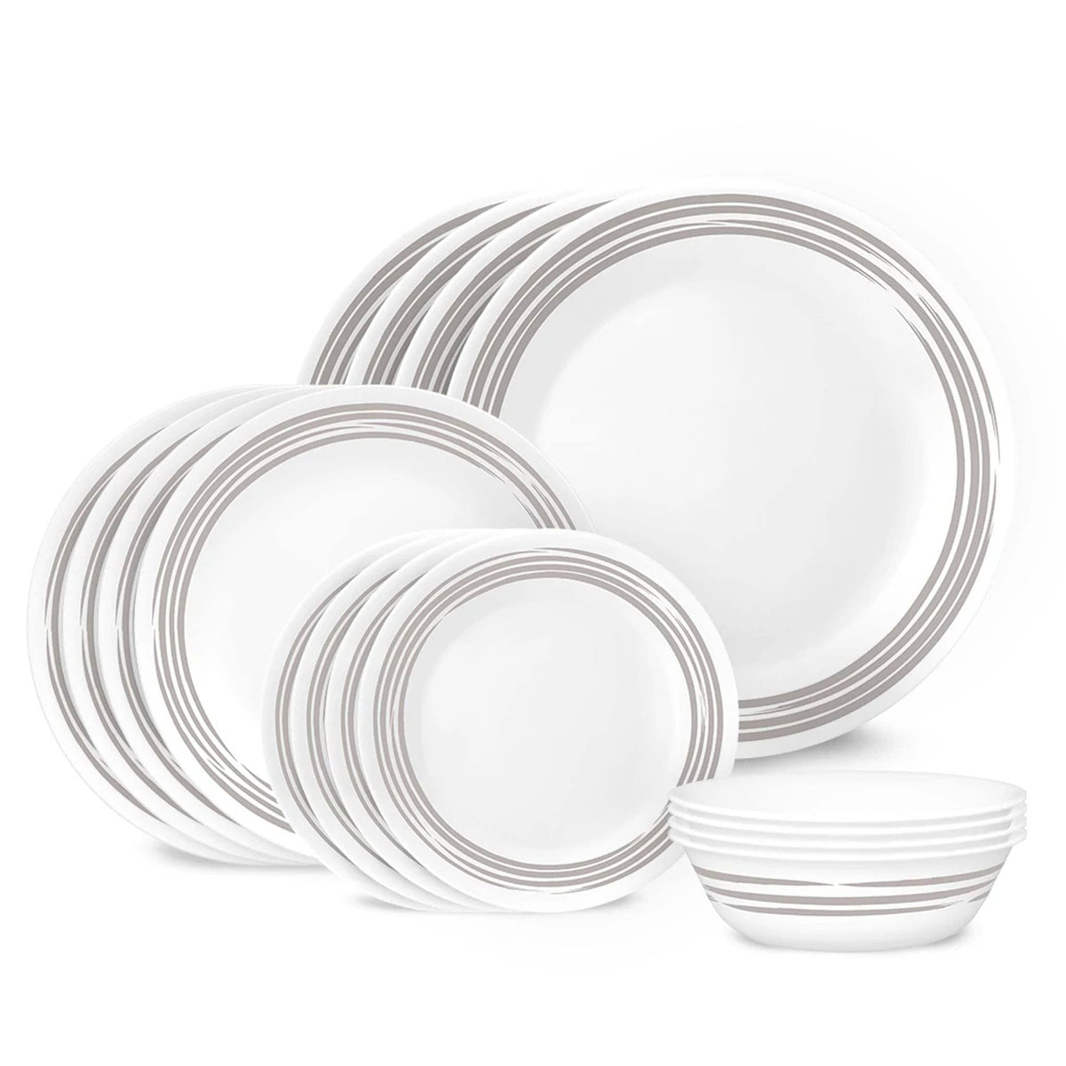 Corelle 16 Piece Dinnerware Set - Brushed Silver - Product image 1