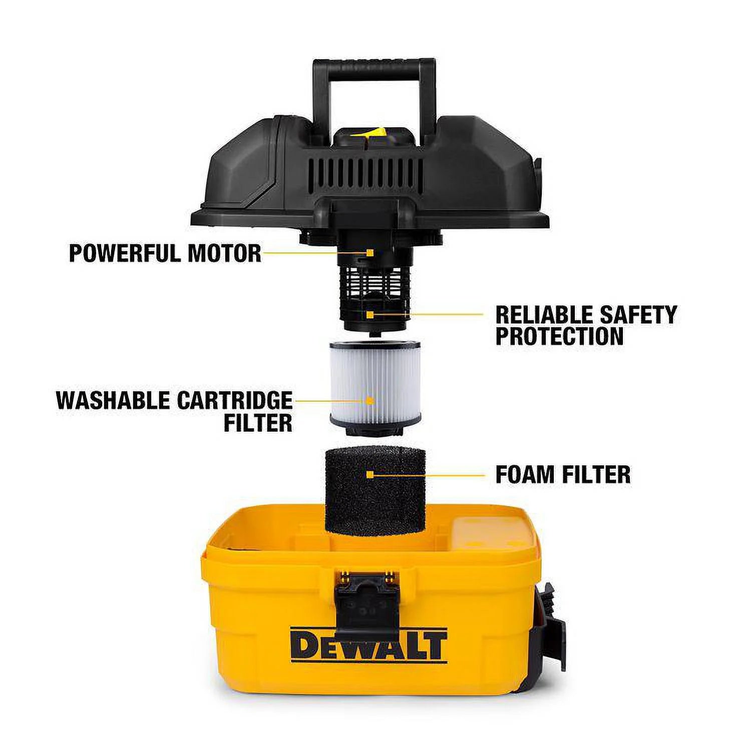 Dewalt 4 - Gal 5 - Peak Hp Toolbox Vac DXV04T - Product image 4