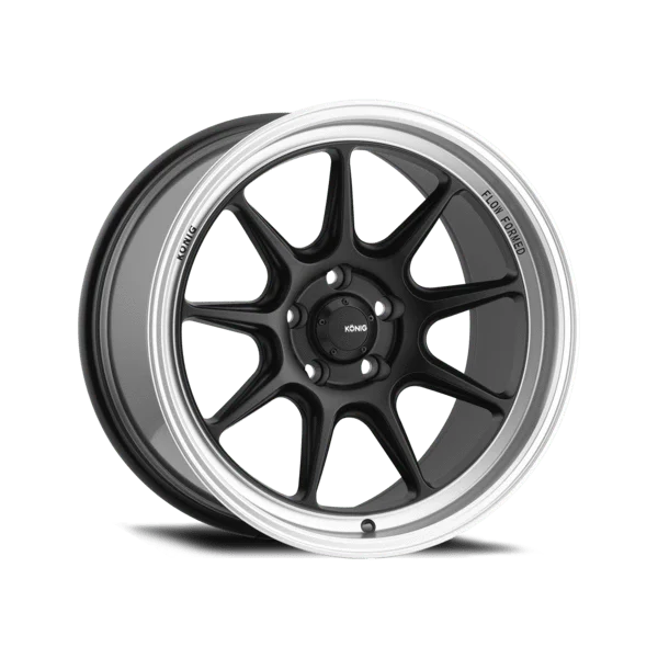 Konig Countergram 19" 5x112 Matte Black/Machined Lip