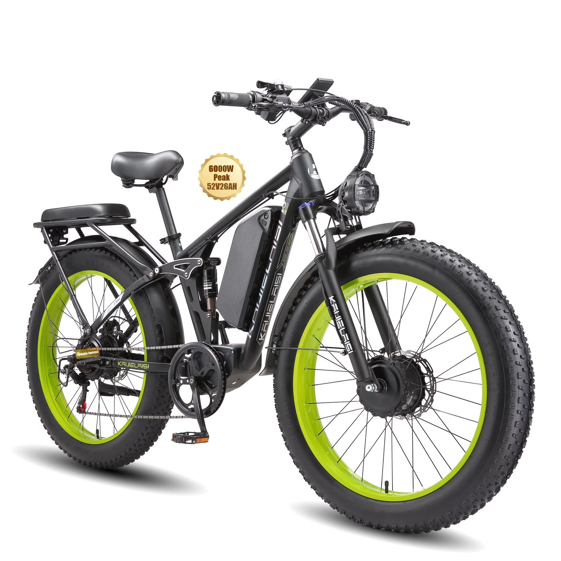 KAIJIELAISI Electric Bike for Adults, AWD Ebikes Dual Motor Peak 6000W - Product image 1