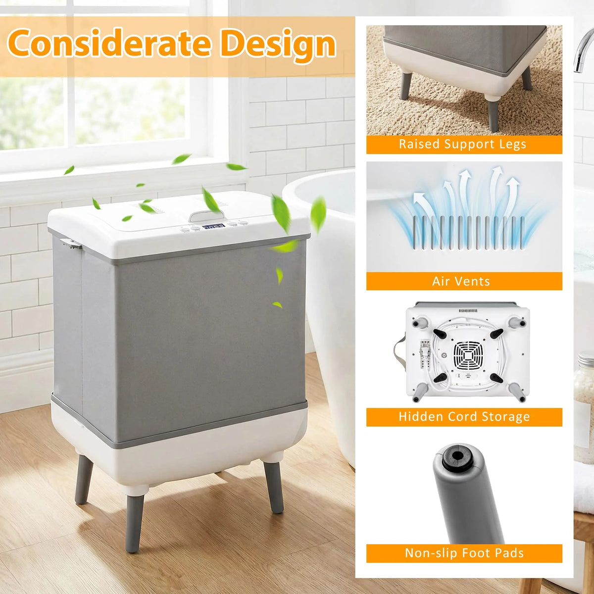 Tangkula 35L Large Towel Warmer with Heating and Drying Modes for Bathroom - Product image 5