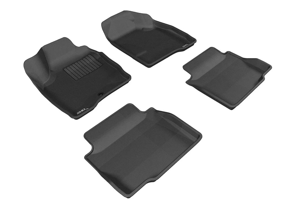 3D MAXpider L1CH04301509 - 2006-2013 Chevrolet Impala/Impala Limited Kagu 1st & 2nd Row Floormats - Black