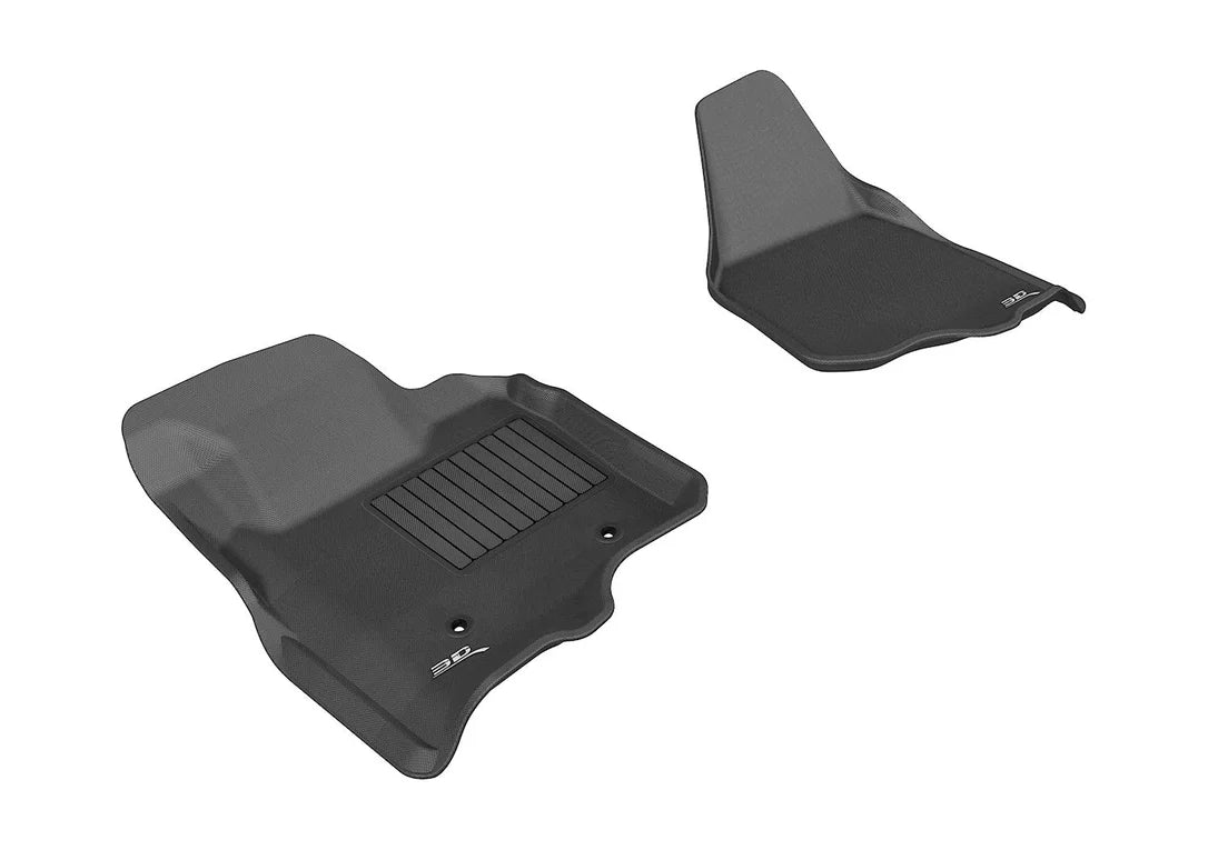 3D MAXpider L1FR07011509 - 2011-2012 Ford F-250/350/450 Supercab/Supercrew Kagu 1st Row Floormat - Black